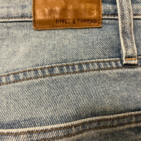 MADEWELL Rivet & Thread High Waisted Skinny Jeans Worn once. - Picture 6 of 6